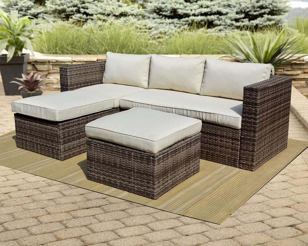 Morrocco Sectional Wicker Sofa Set