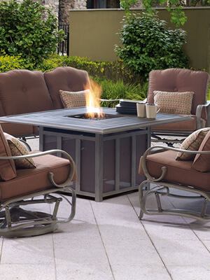 Bennington Deep Seating Firepit Set